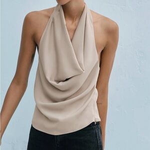 Zara taupe top size : L